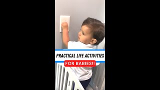 Practical life activities for babies | Montessori