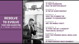 Resolve to Evolve Your Law Firm Marketing: A 7-Point Checklist