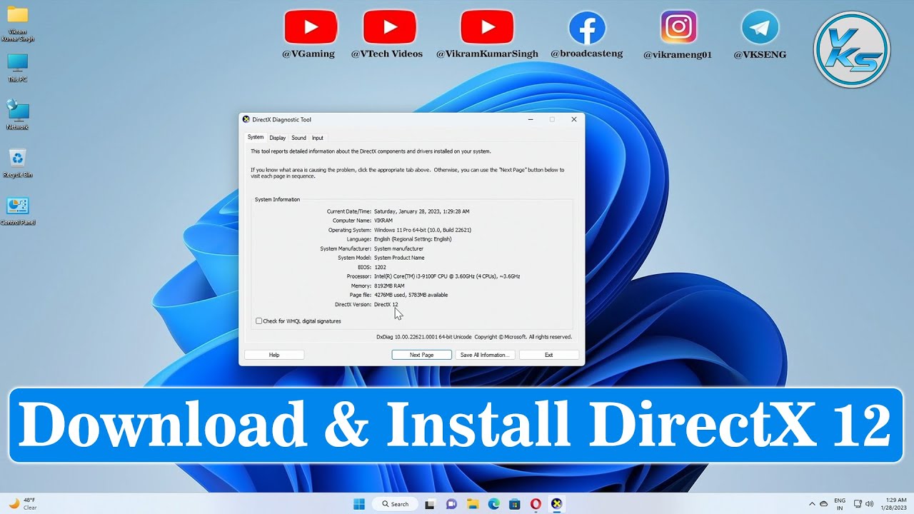 How To Download And Install DirectX 12 On Windows 10 | Solution - YouTube