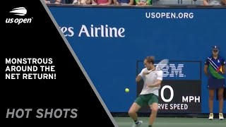 Monstrous Return Around the Net by Medevedev! | 2021 US Open