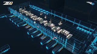 Automated Truck Unloading and Loading with Laser-guided Vehicles
