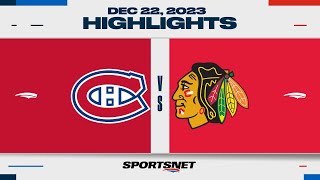 NHL Highlights | Canadiens vs. Blackhawks - December 22, 2023