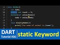 Dart Tutorial #26 - static Keyword in Dart Programming
