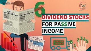 6 Great Dividend Stocks for cashflow and passive income🔥 $Passive$