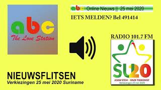 Nieuwsflits 7 Radioverslag verkiezingen 25 mei 2020 - ABC Online Nieuws