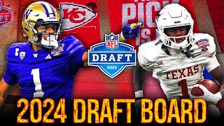 2024 NFL Draft Board Reveal! Chiefs look to 3-Peat!