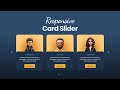 Responsive Card Slider Using HTML CSS & JavaScript | Swiper Js