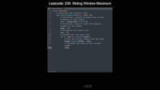 Leetcode 239. Sliding Window Maximum in Python | Python Leetcode | Python Coding Tutorial | ASMR