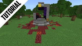 Minecraft: How to Build a Small Ruined Portal Overworld (Step By Step)