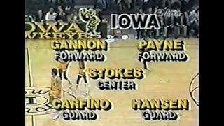 #20 Iowa Hawkeyes vs Illinois Fighting Illini at Carver-Hawkeye Arena - College Basketball 2/12/1983