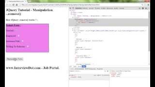 JQUERY REMOVE METHOD DEMO