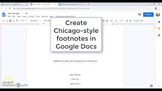 Create Chicago-style footnotes in Google Docs