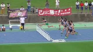 2019年度 兵庫中学総体陸上 共通女子100mH準決勝1組（+1.0）