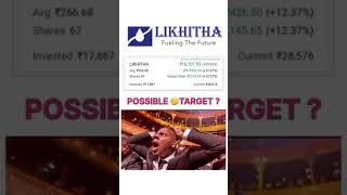 🔥LIKHITHA📈 #multibaggerstocks #stockmarket #nifty #trading #reels #shorts #stocks