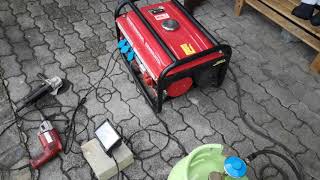 SP8500W Generator running on Butane