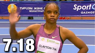 Omg!!! Tia Has Just Defeated Tina Clayton For the 60m Title At The Astana Indoor Meet