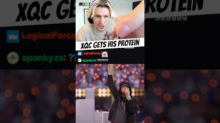 xQc gets his daily protein intake #xqc #xqcow #twitch #protein #highprotein