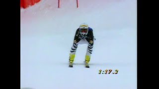 Bib 39: Michaela Gerg-Leitner wins downhill (Cortina 1995)