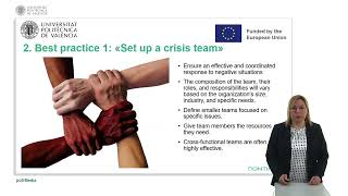 Crisis Management. Best practises. | | UPV