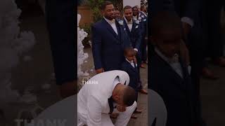 Groom Falls to His Knees When His See His Bride, She is Beautiful. #beautifulbride #groom  #wedding