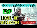 THE WITCHER 3 LEVEL UP FAST XP GLITCH 400 XP x Minute LEVEL 1 - 100