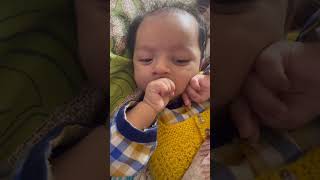 4 reasons why babies suck on their hand? #shortsyoutube #newborn #trending