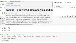 Pandas Data Frame Creation: From Lists, Numpy Arrays, Dictionary and excel files