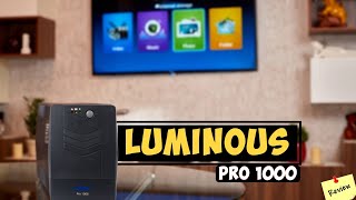 Luminous Pro 1000 || Luminous LB 1000 Pro Ups ||  1KVA UPS || Unboxing \u0026 Review