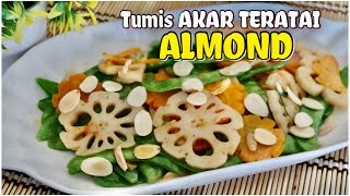 Resep cara membuat tumis akar teratai kacang almond || Resep masakan cina || Masakan MaduTv Enak