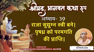 Bhagavatam Katharup 39-राजा सुद्युम्न स्त्री बने ।पृषध्र को परमगति की प्राप्ति - Harinam Das