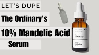 How to make the Ordinary 10% Mandelic acid serum. #serum #mandelicacid #diy