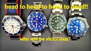 Spinnaker vs Steeldive vs Seiko vs Seiko. who's your money on? 🤔😁