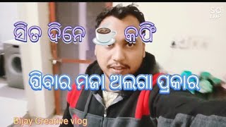 ସିତ ଦିନେ ☕ କଫି ପିଇିବାର ମଜା ଅଲଗା ପ୍ରକାର ll #viral #vlog #video ll Bijay Creative vlog