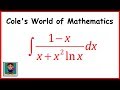 Integral of (1 - x)/(x + x^2 ln x) ❖ Calculus 1