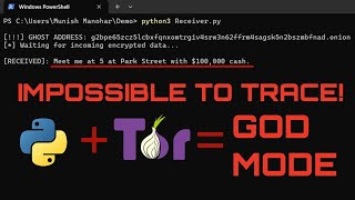Send UNTRACEABLE Messages through DARK WEB using PYTHON!