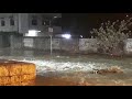 heavy water logged in road at ramachandrapuram hyderabad