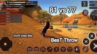 The wolf - 81 vs 77 Lvl Fight.. || 1k vs 1K in 2.6m Server.. ||