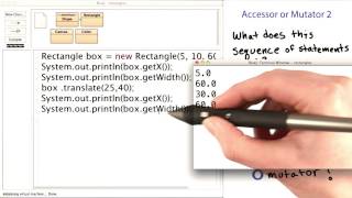 Accessor or Mutator? 2 - Intro to Java Programming