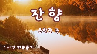 잔향 - 윤학준 곡, 이연주 시 | 한국 가곡 | 1시간 연속 듣기