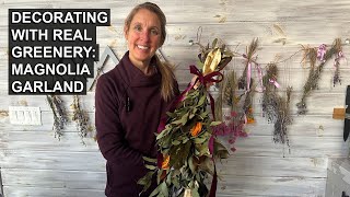 Making a Simple Yet Versatile Winter Garland from Real Greenery