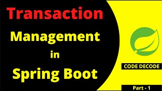 Transaction Management in hibernate in spring boot Interview questions | with Example | Code Decode