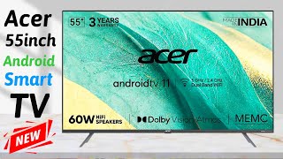 Acer 139 cm (55 inches) H Series 4K Ultra HD Android Smart LED TV AR55AR2851UDPRO (Black)