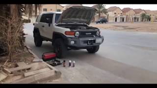 تنظيف ثروتل ( اللهات ) الافجي  وتجربة استجابة الدعسه بعد التنظيف #TOYOTA_FJ