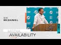 HEAD COACH MIKE MCDANIEL MEETS WITH THE MEDIA | MIAMI DOLPHINS