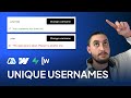 UNIQUE Member Usernames (Wized + Supabase + Webflow + Memberstack)