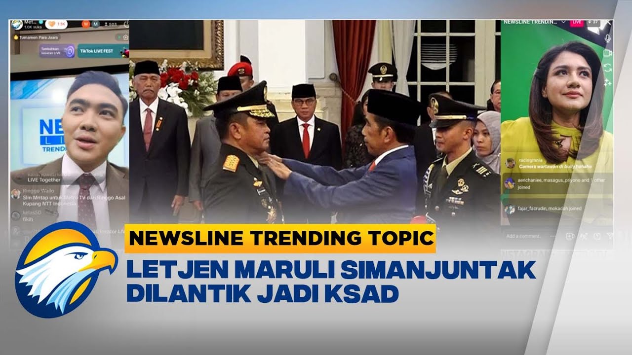 Newsline Tranding Topic - Presiden Jokowi Lantik Letjen Maruli ...