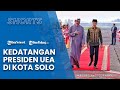 Resmikan Masjid Syeikh Zayed, Presiden UEA Disambut Jokowi dan Para Siswa di Kota Solo