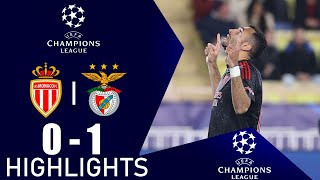 AS Monaco x Benfica 0-1 Resumo | Liga dos Campeões UEFA 2024/25