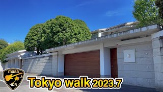 [4K HDR] 西落合 閑静な住宅街 目白 東京散歩 2023.7 Nishiochiai Mejiro Tokyo walk