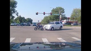 Motorcycle vs SUV head on, July 6th 2018, Loveland, CO